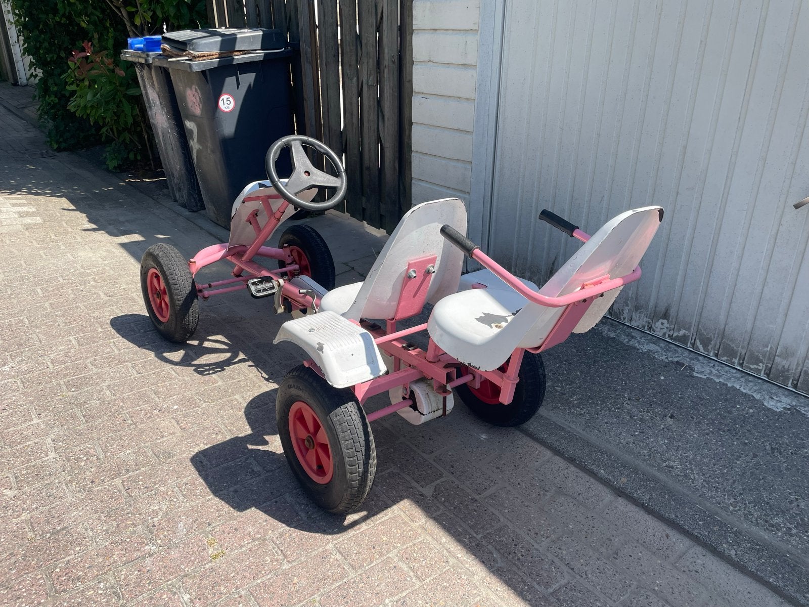 Roze skelter met duozit - ideaal voor duo-plezier!, Kinderen en Baby's, Speelgoed | Buiten | Skelters, Ophalen, Gebruikt, Overige merken
