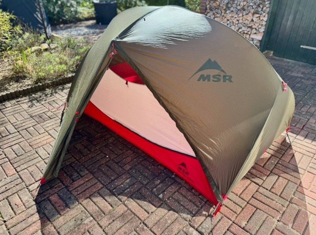 MSR Hubba Hubba Bikepack 2 tent, Ophalen of Verzenden, Zo goed als nieuw, Tot en met 2