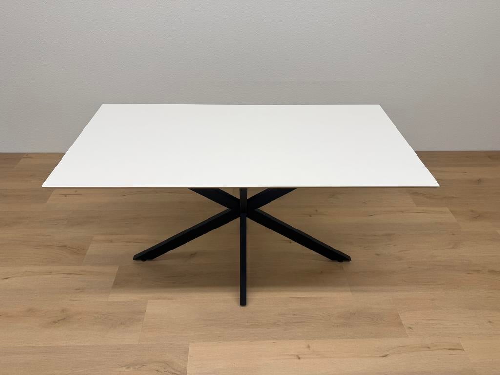Rechthoekige eettafel Fenix Bianco Malé 140x70, Huis en Inrichting, 100 tot 150 cm, Zo goed als nieuw, Rechthoekig, Info@betaalbaar-design.nl