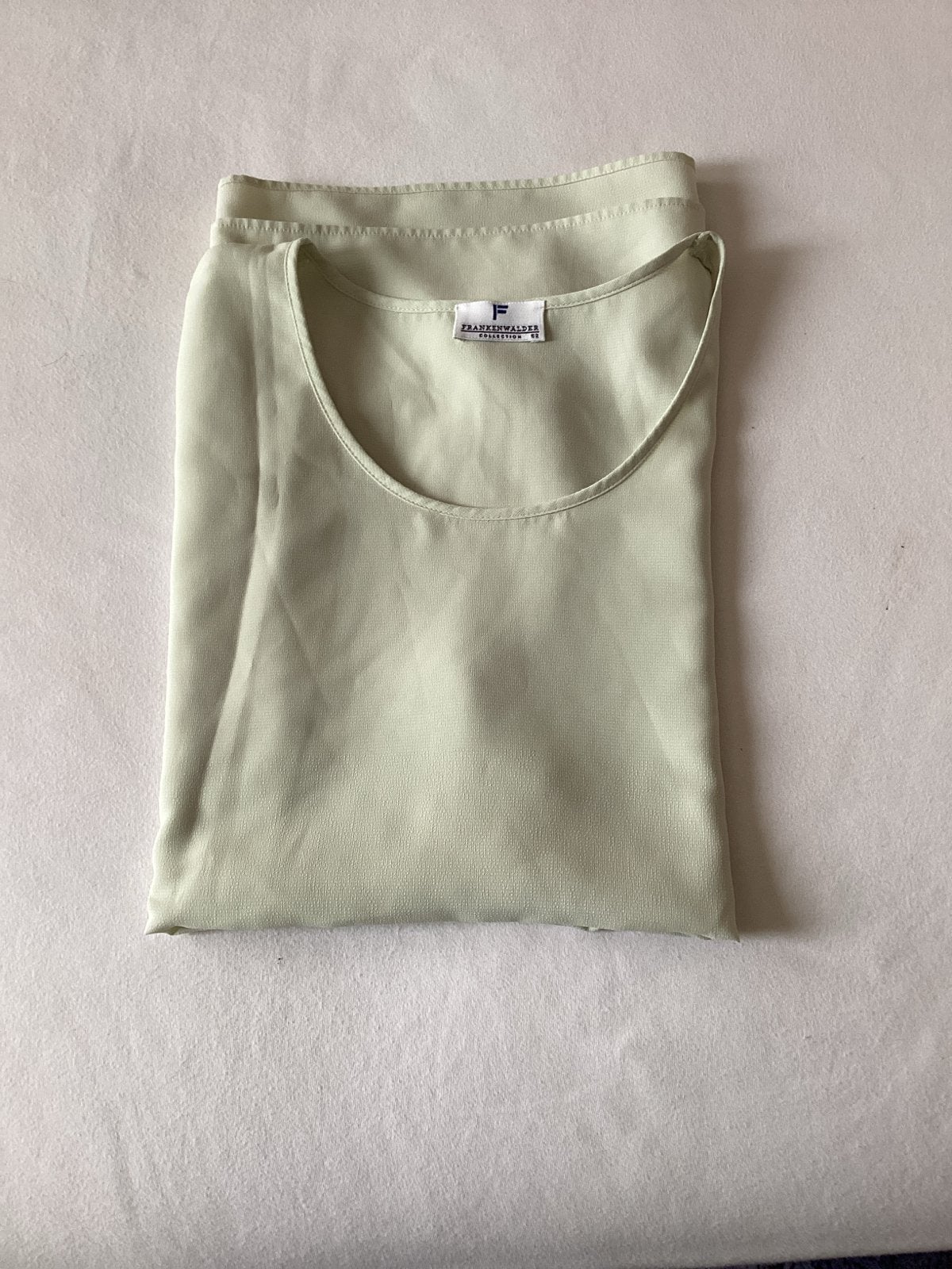Groen Mouwloos Shirt Dames - Frankenwalder Collectie, Maat 46/48 (XL) of groter, Ophalen of Verzenden, Zonder mouw, Gedragen