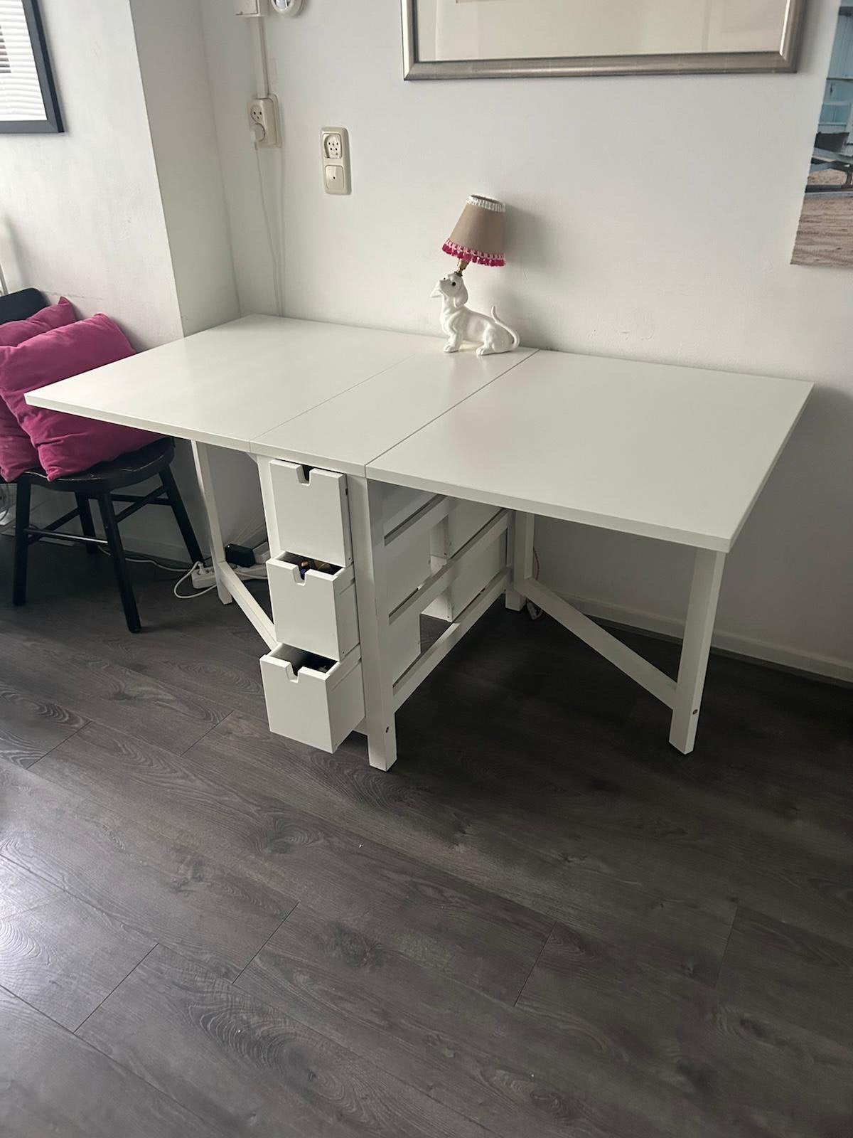 Uitklap tafel ikea, Huis en Inrichting, Tafels | Eettafels, Ophalen, Zo goed als nieuw, Rechthoekig, 50 tot 100 cm