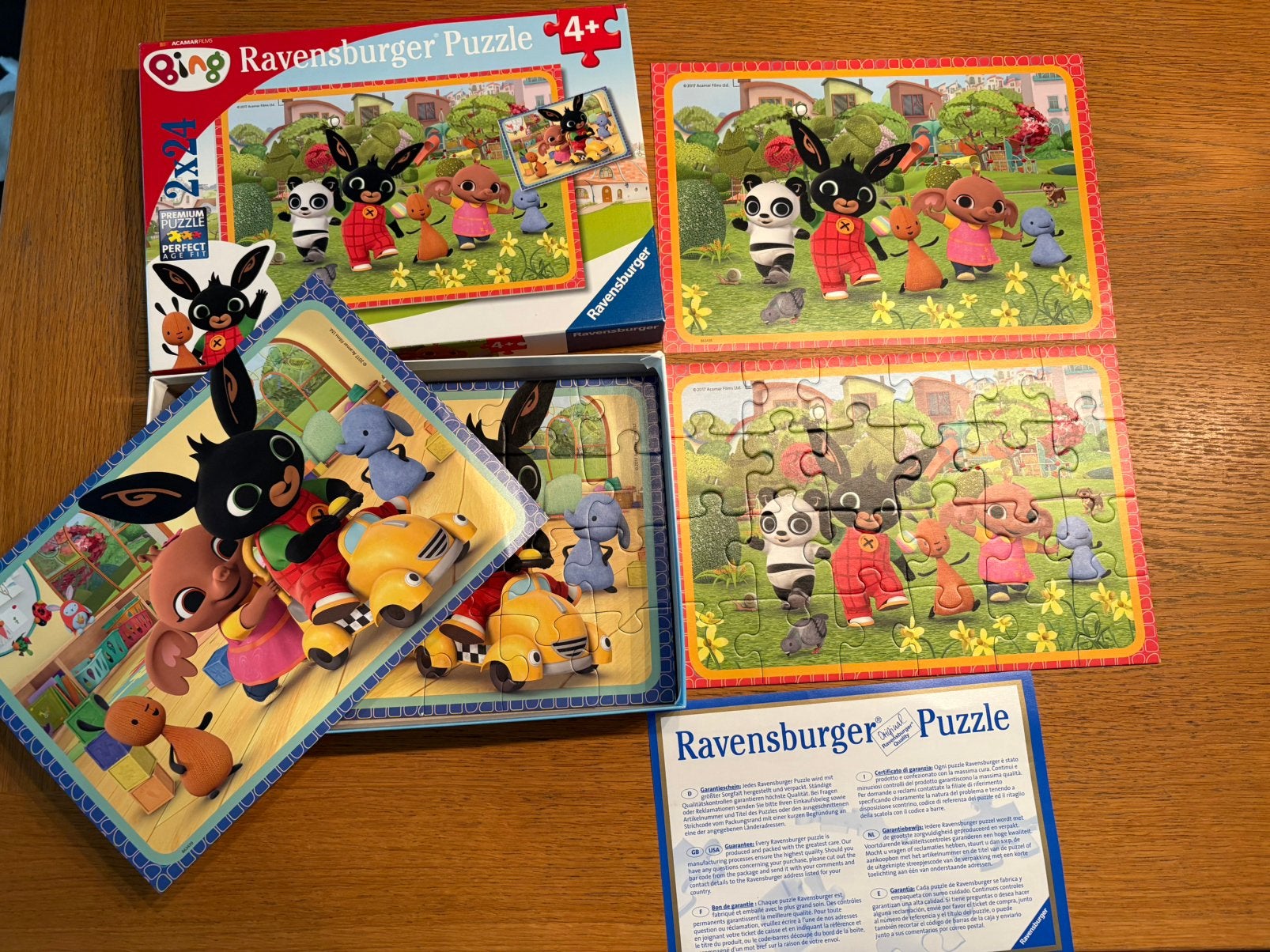 Ravensburger puzzel van bing 2x 24 stukjes 4+ jaar, Kinderen en Baby's, Speelgoed | Kinderpuzzels, Ophalen of Verzenden, 10 tot 50 stukjes