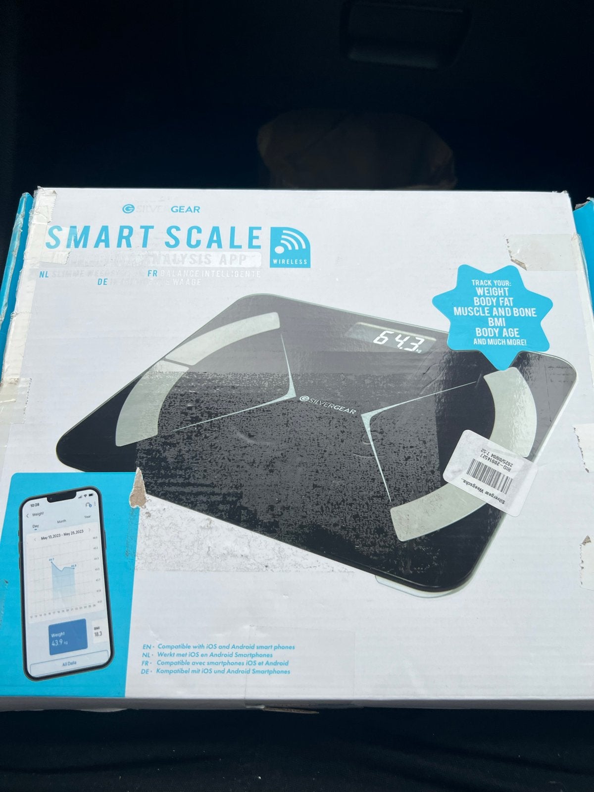Silvergear Smart Scale - Nieuw in doos (doos beschadigd), Ophalen of Verzenden, Nieuw