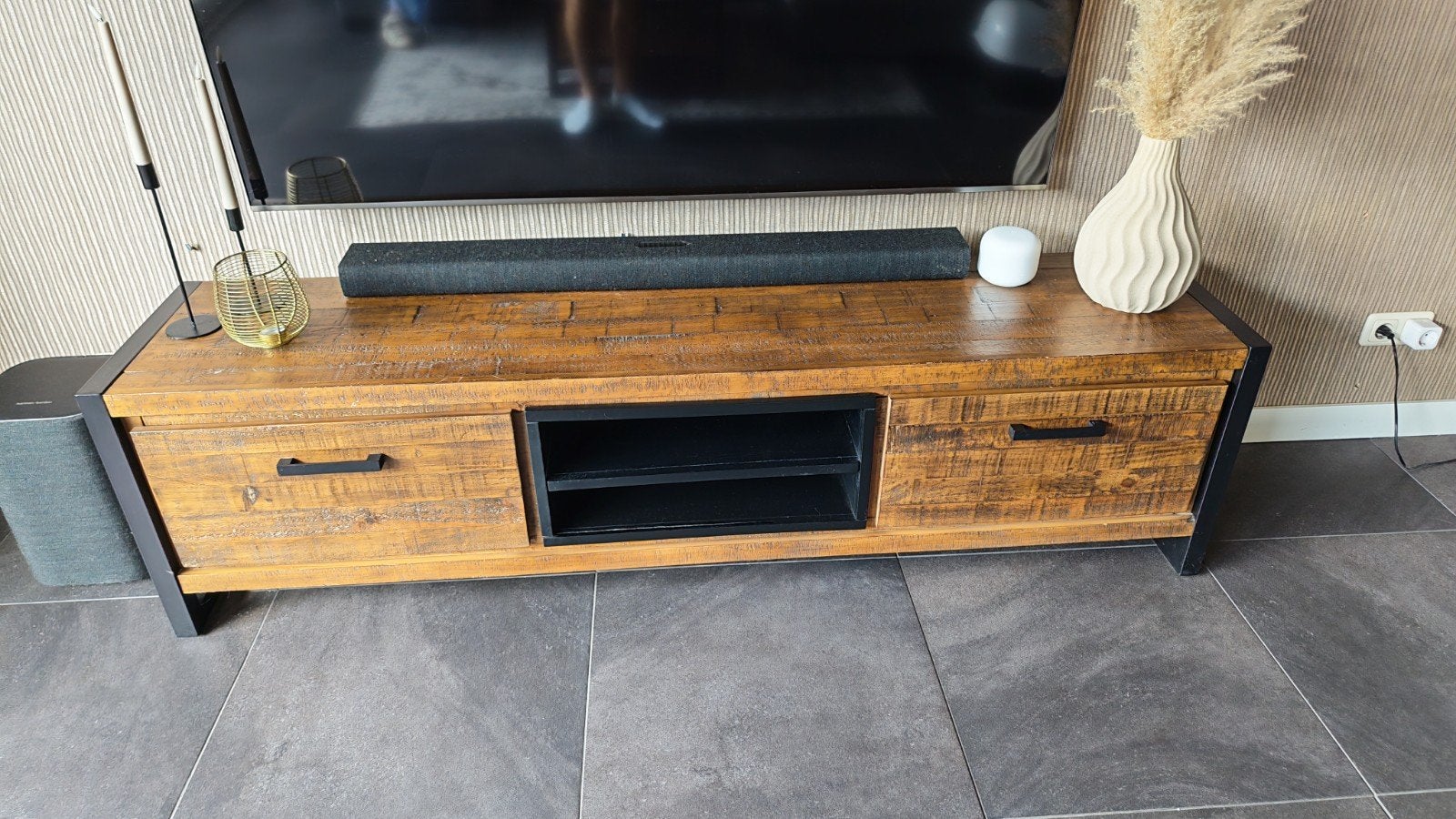 instrustuele meubel set (tv meubel, salontafel, eettafelset), Huis en Inrichting, Complete inboedels, Ophalen