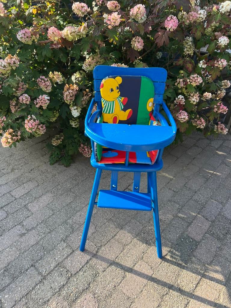 Kinderstoel met blad hout, Ophalen of Verzenden, Zo goed als nieuw, Overige typen