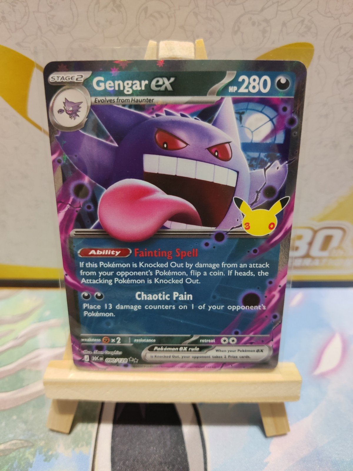 Gengar EX 090 30 anniversary, Ophalen, Nieuw, Losse kaart, Foil