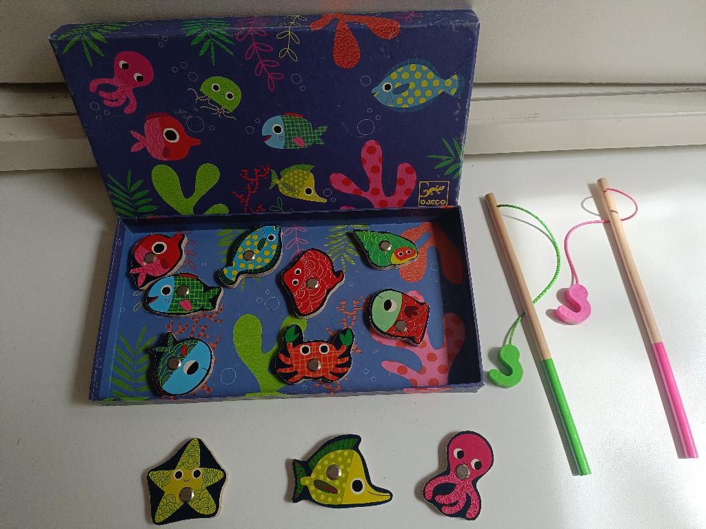 Djeco magnetisch visspel, Ophalen of Verzenden, Gebruikt