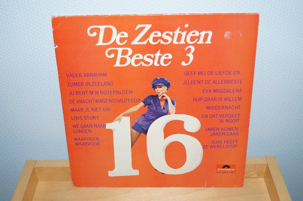 LP De Zestien Beste 3 - krasvrij 1460, Cd's en Dvd's, Ophalen, Zo goed als nieuw