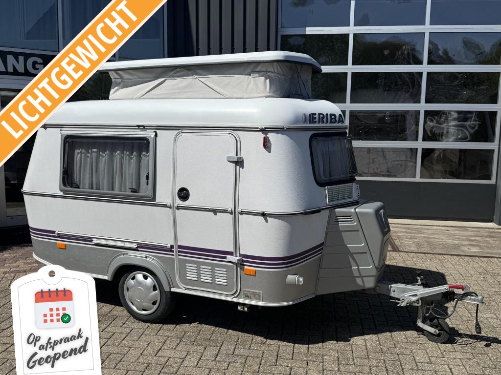 In abs.TOPSTAAT lichtgewicht Eriba Touring Puck 410/600KG!, Caravans en Kamperen, Caravans, Tot en met 2, Bedrijf, Tot 500 kg