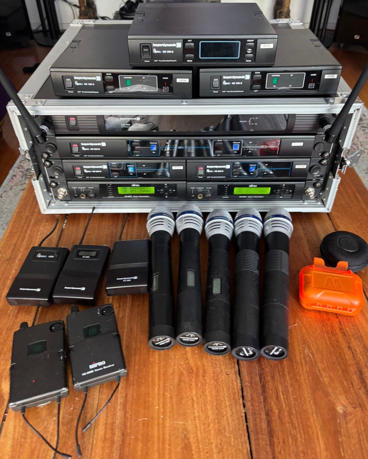 Beyerdynamic set, Ophalen, Gebruikt, Zangmicrofoon, Draadloos