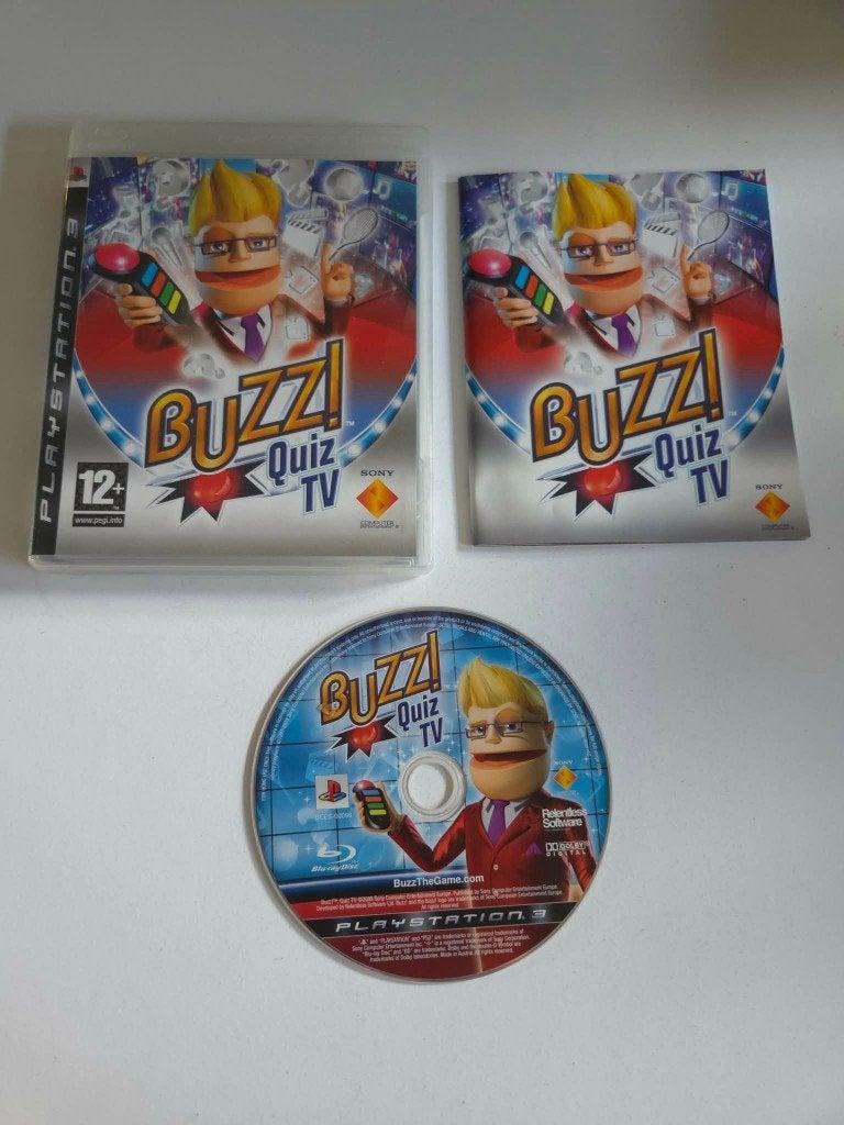 Playstation 3 (PS3) - Buzz! Quiz TV - 11151, Puzzel en Educatief, Ophalen of Verzenden, Zo goed als nieuw, 3 spelers of meer