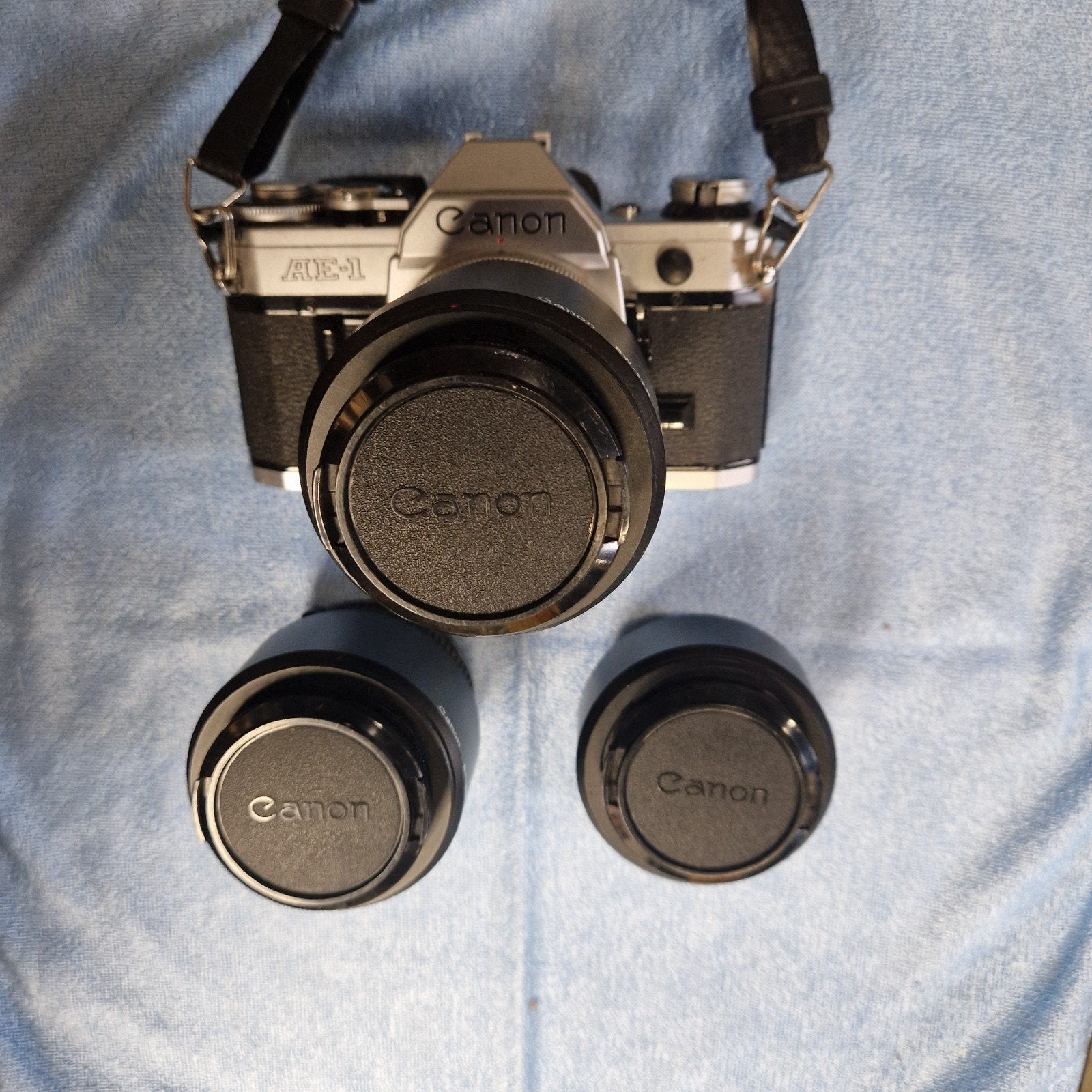Canon AE-1 Spiegelreflexcamera met lenzen, Ophalen, Gebruikt, Spiegelreflex, Canon