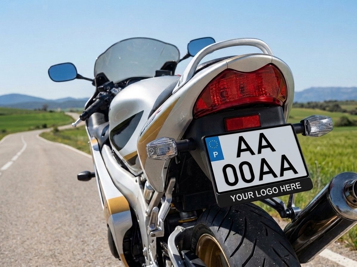 Kentekenhouder met eigen tekst - Personaliseer je motor!, Auto diversen, D, Nieuw, Ophalen of Verzenden, D