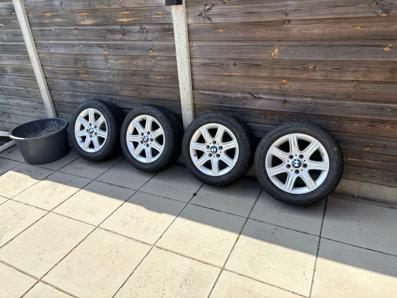 BMW Winterbanden met velgen - 16 inch, Auto-onderdelen, Gebruikt, 16 inch, Banden en Velgen, Personenwagen