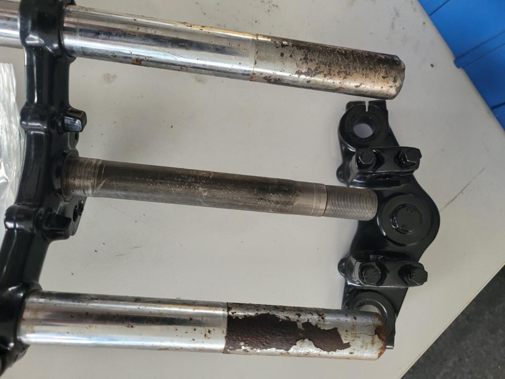Honda mt Voorvork kroonplaat set, Ophalen, Gebruikt