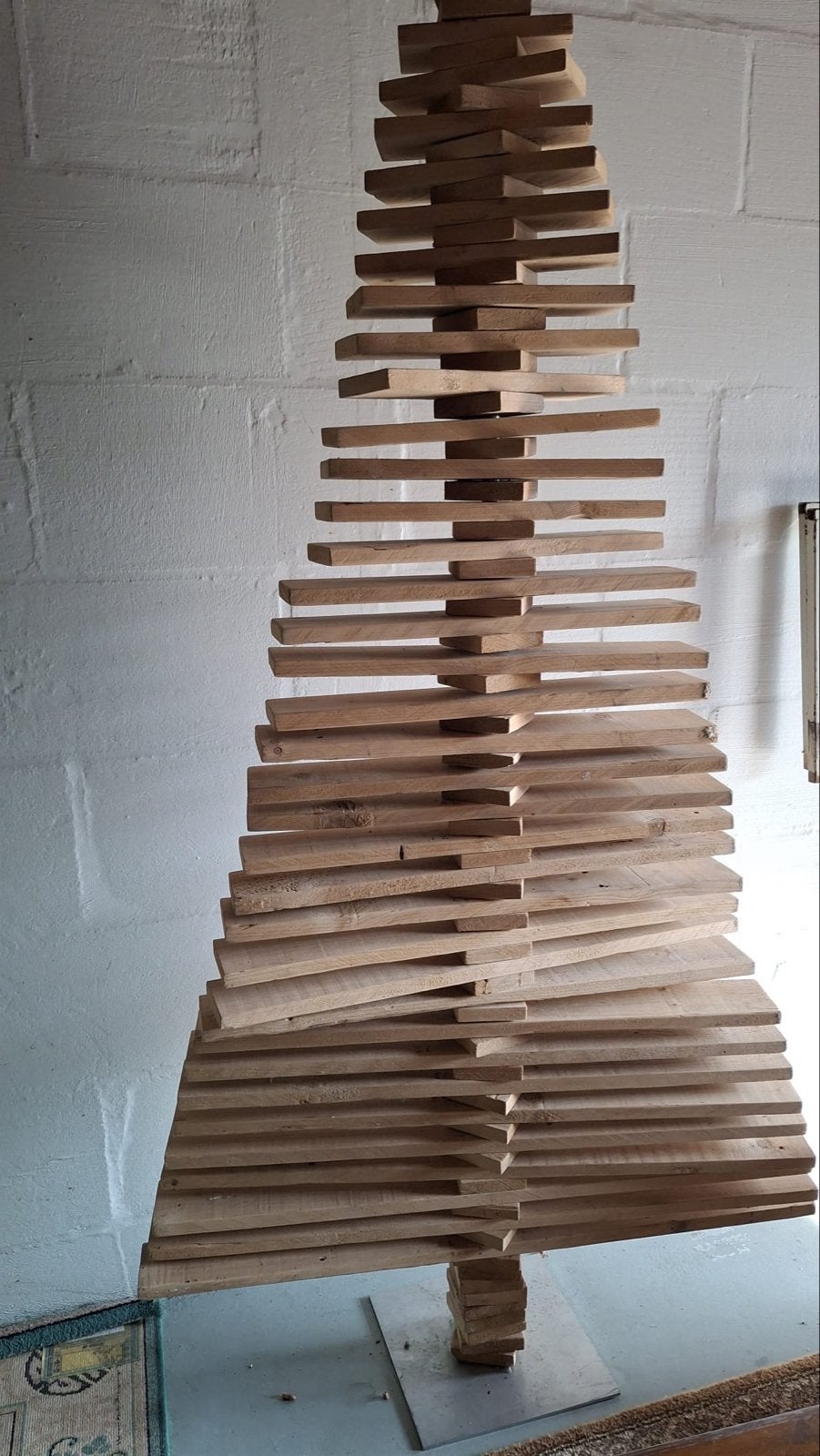 Houten kerstboom 150cm, Ophalen, Zo goed als nieuw