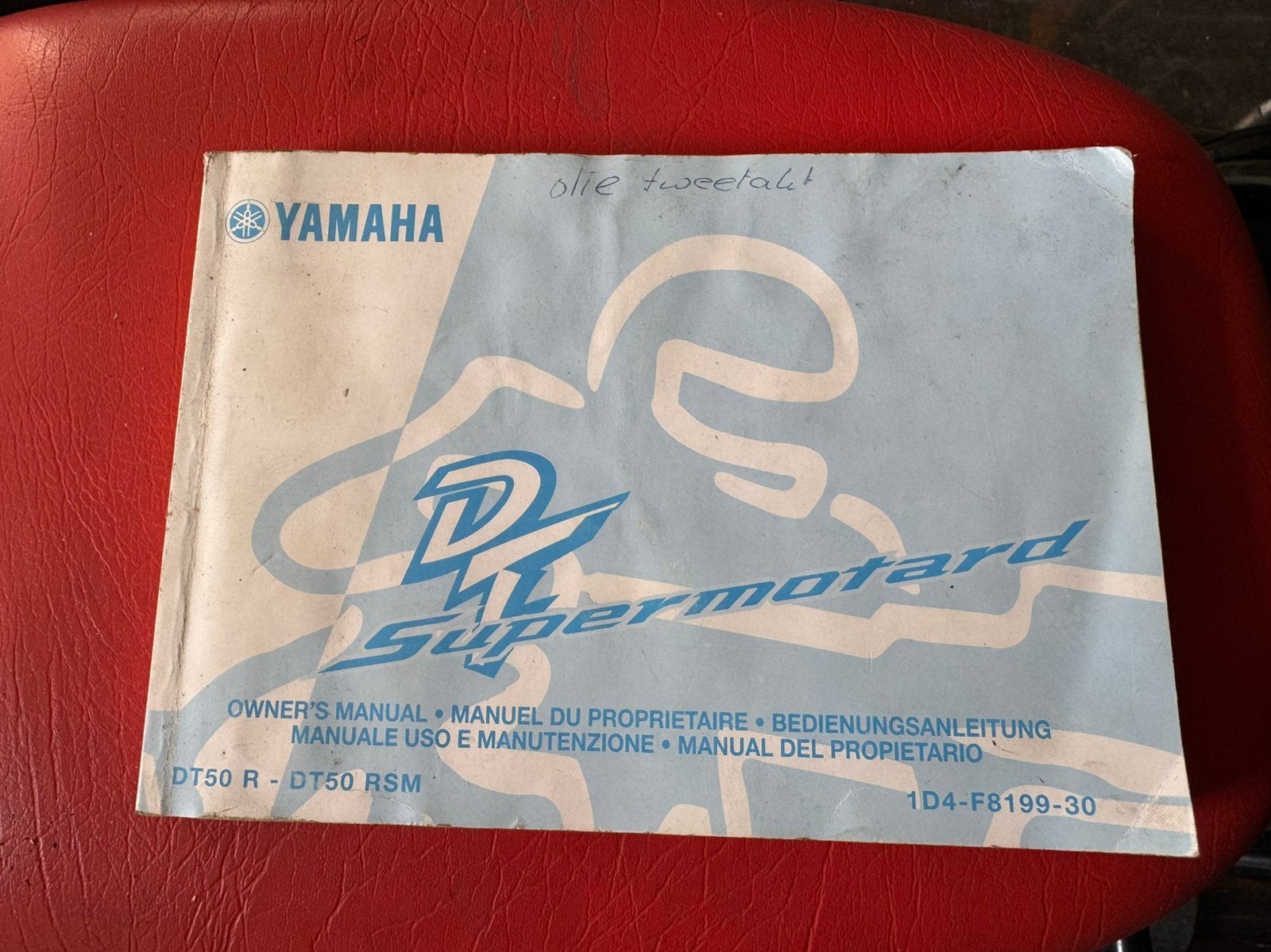 Handleiding Yamaha DT 50, Fietsen en Brommers, Handleidingen en Instructieboekjes, Ophalen of Verzenden, Gebruikt