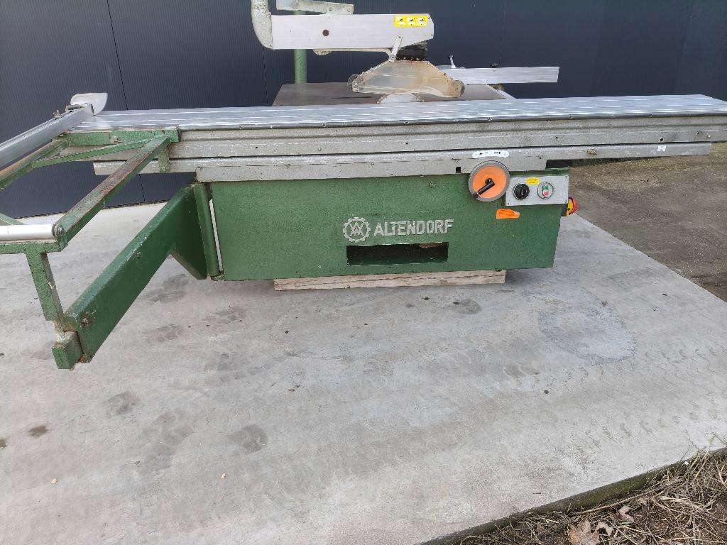 Paneelzaag/ formaatzaag altendorf met voorritser, Doe-het-zelf en Verbouw, Gereedschap | Zaagmachines, Ophalen, Gebruikt, 70 mm of meer