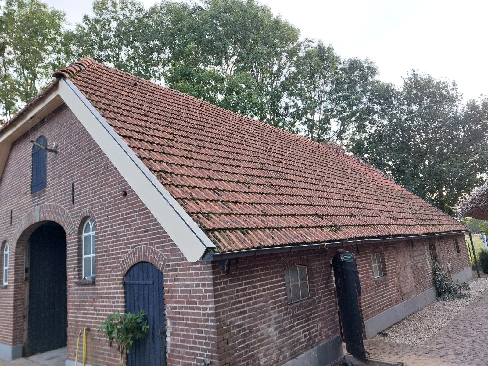 Gebruikte dakpannen, rood., Doe-het-zelf en Verbouw, Dakpannen en Dakbedekking, Ophalen, Gebruikt, Steen of Klei, 15 m² of meer