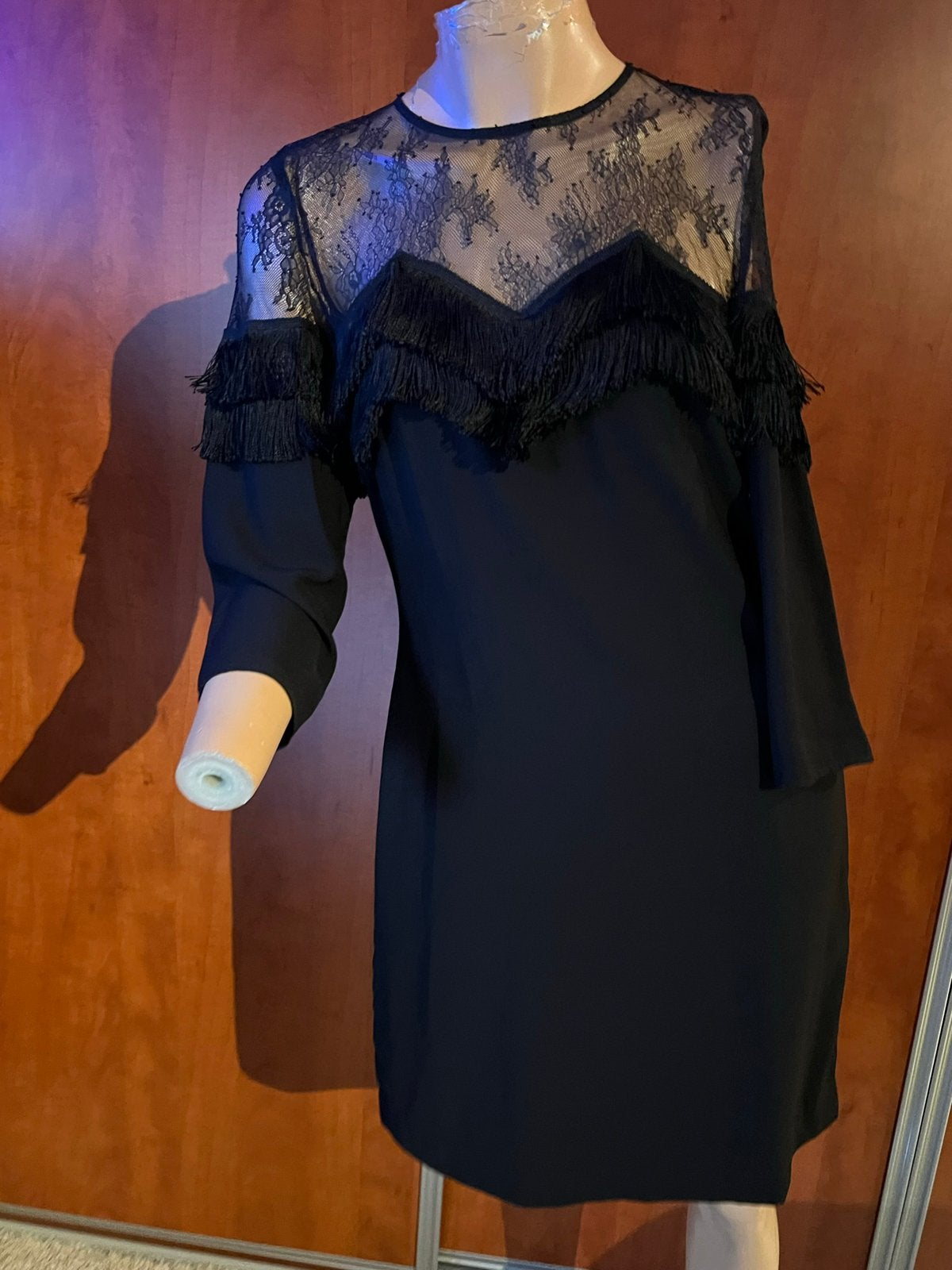 THE KOOPLES jurk met kant M origineel zgan, Kleding | Dames, Jurken, Maat 38/40 (M), Zwart, G, Ophalen of Verzenden