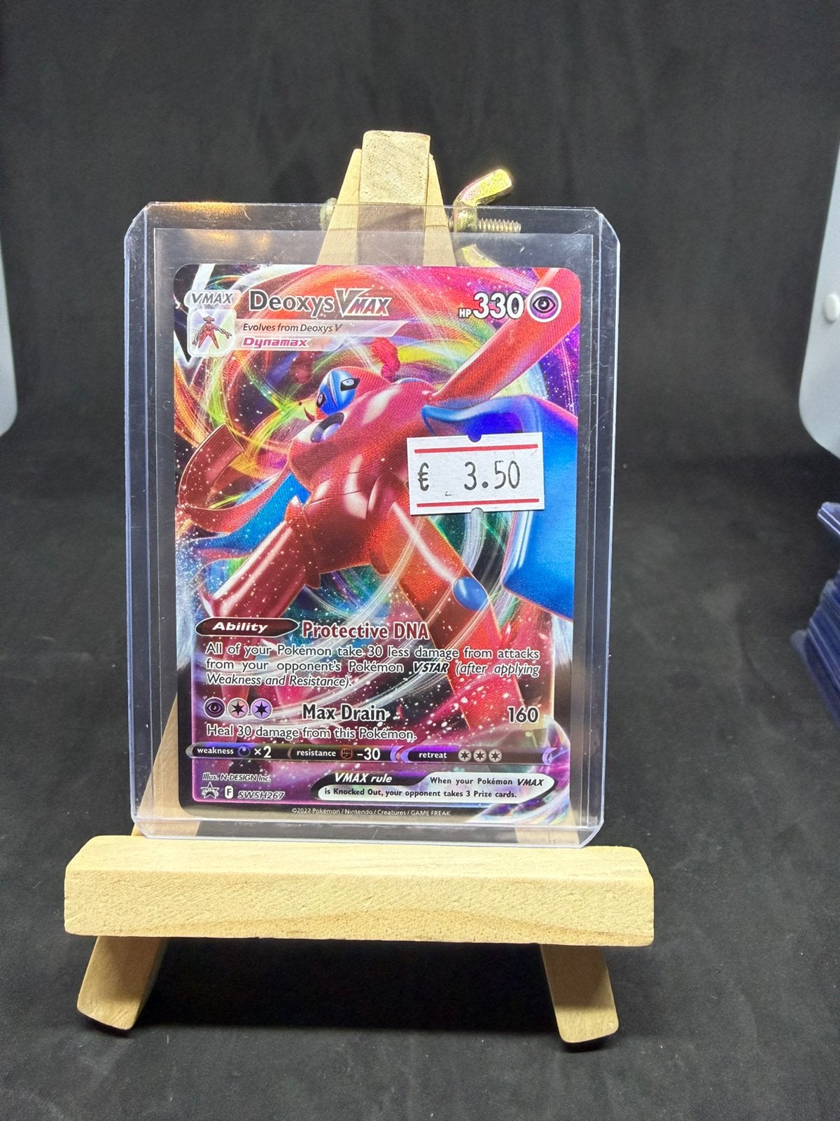 Deoxys vmax swsh267 nm/nm, Ophalen of Verzenden, Zo goed als nieuw