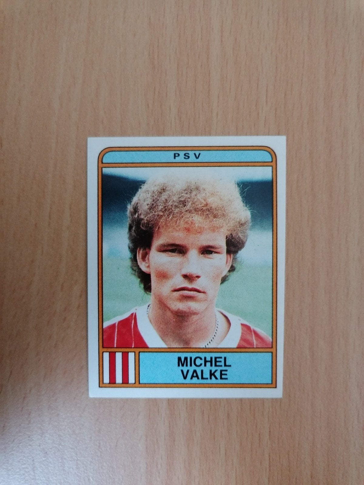 Panini Voetbal 84 #221 Michel Valke., Ophalen of Verzenden, Zo goed als nieuw, Sticker
