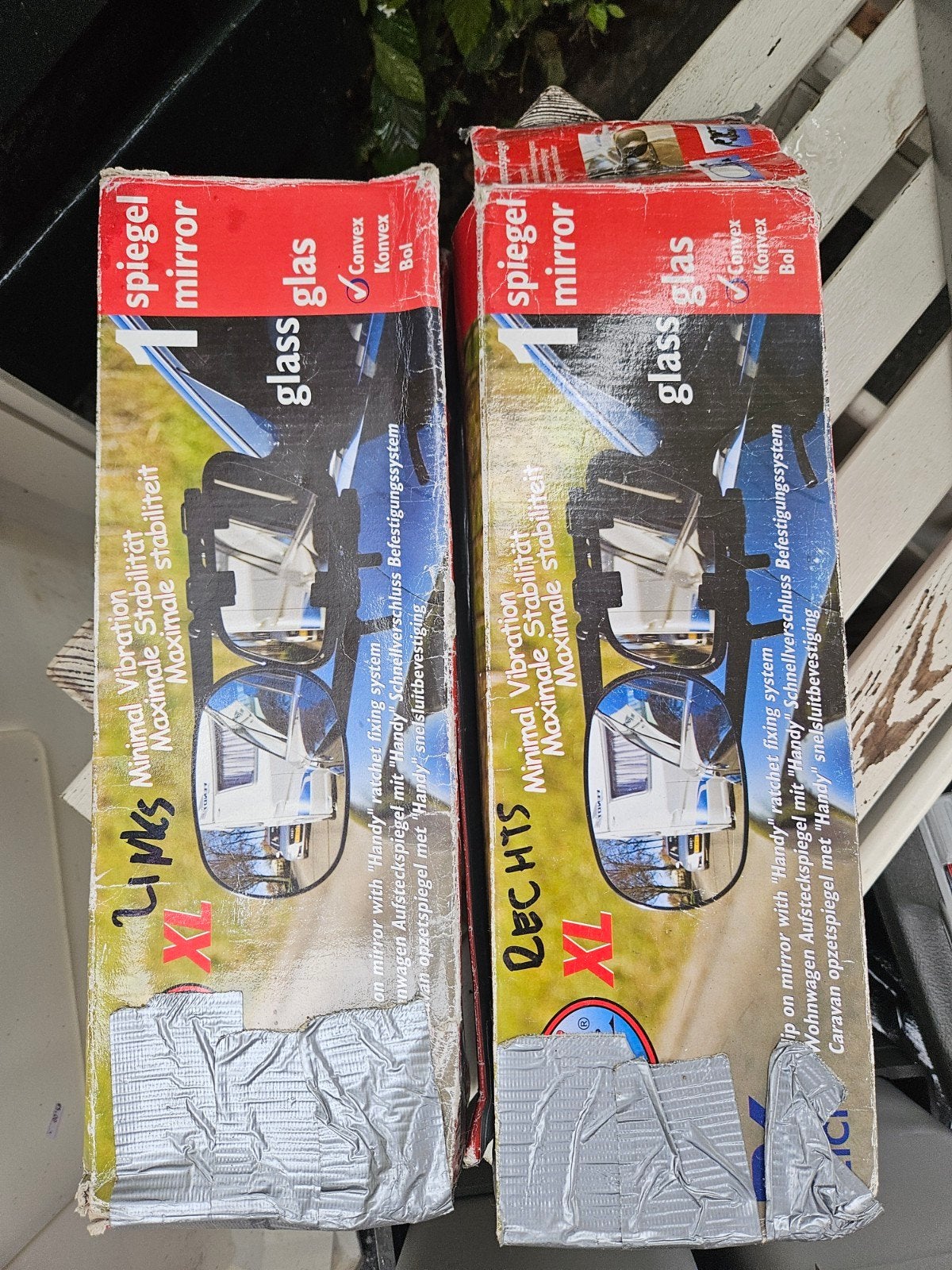 Caravan opzetspiegels (links en rechts) - XL, Caravans en Kamperen, Caravan accessoires, Ophalen