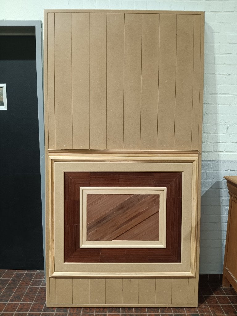 2 wandpanelen in hout, Ophalen, Hout, Zo goed als nieuw, Wandbord of Wandpaneel