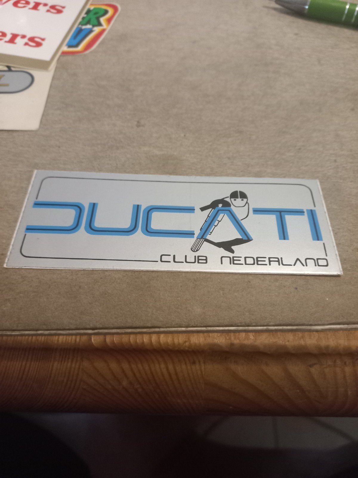 Ducati Club Nederland Sticker - Vintage Motorfiets Decal, Ophalen of Verzenden