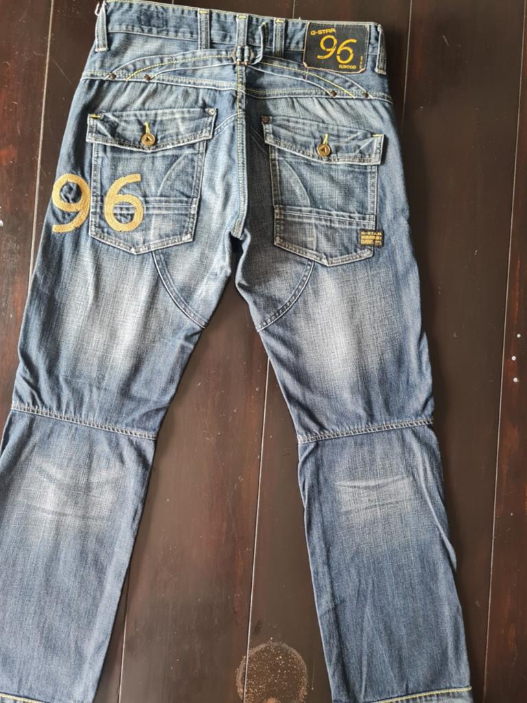 ZGAN CLASSIC G STAR RAW ELWOOD HERITAGE EMBRO NARROW 32/32, G-Star Raw, Blauw, W32 (confectie 46) of kleiner, Ophalen of Verzenden
