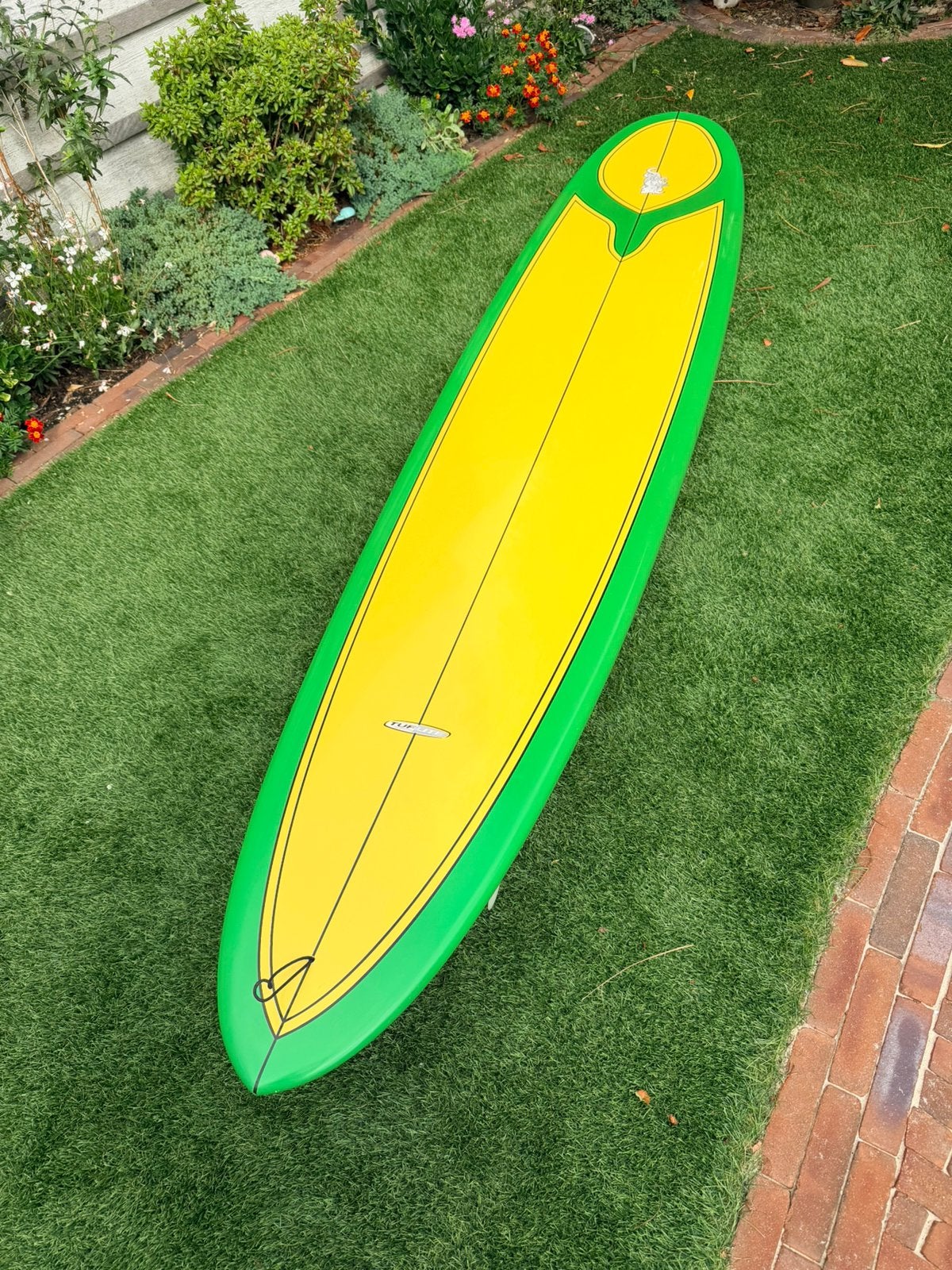 SURFPLANK | LONGBOARD 9’6 Tuflite surftech Joel Tudor model, Watersport en Boten, Ophalen, Zo goed als nieuw, Longboard, Met vinnen