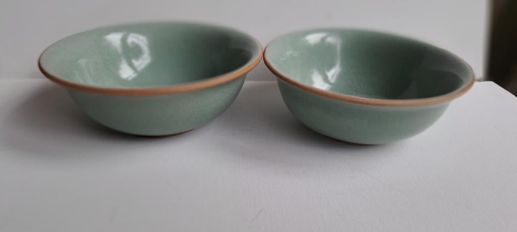 Vintage Siam celadon schalen, Ophalen of Verzenden