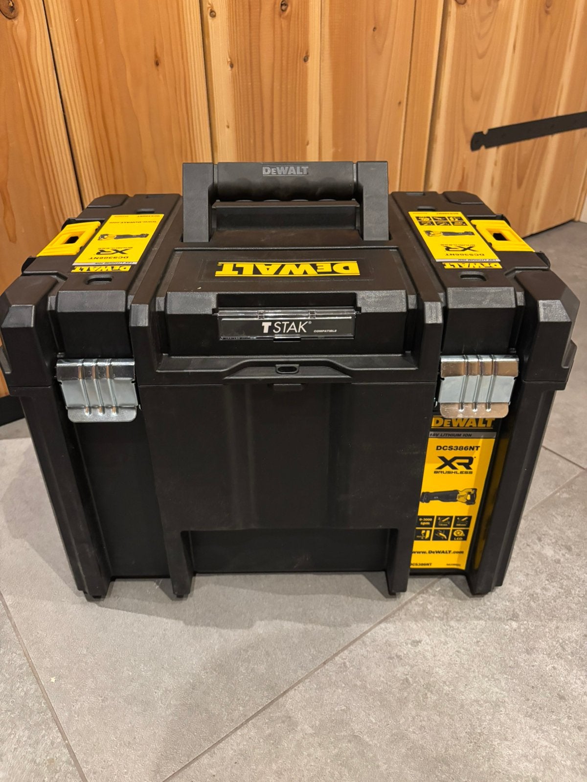 Dewalt Tstak koffer voor DCS386 reciprozaag, Doe-het-zelf en Verbouw, Ophalen of Verzenden, Zo goed als nieuw, Reciprozaag