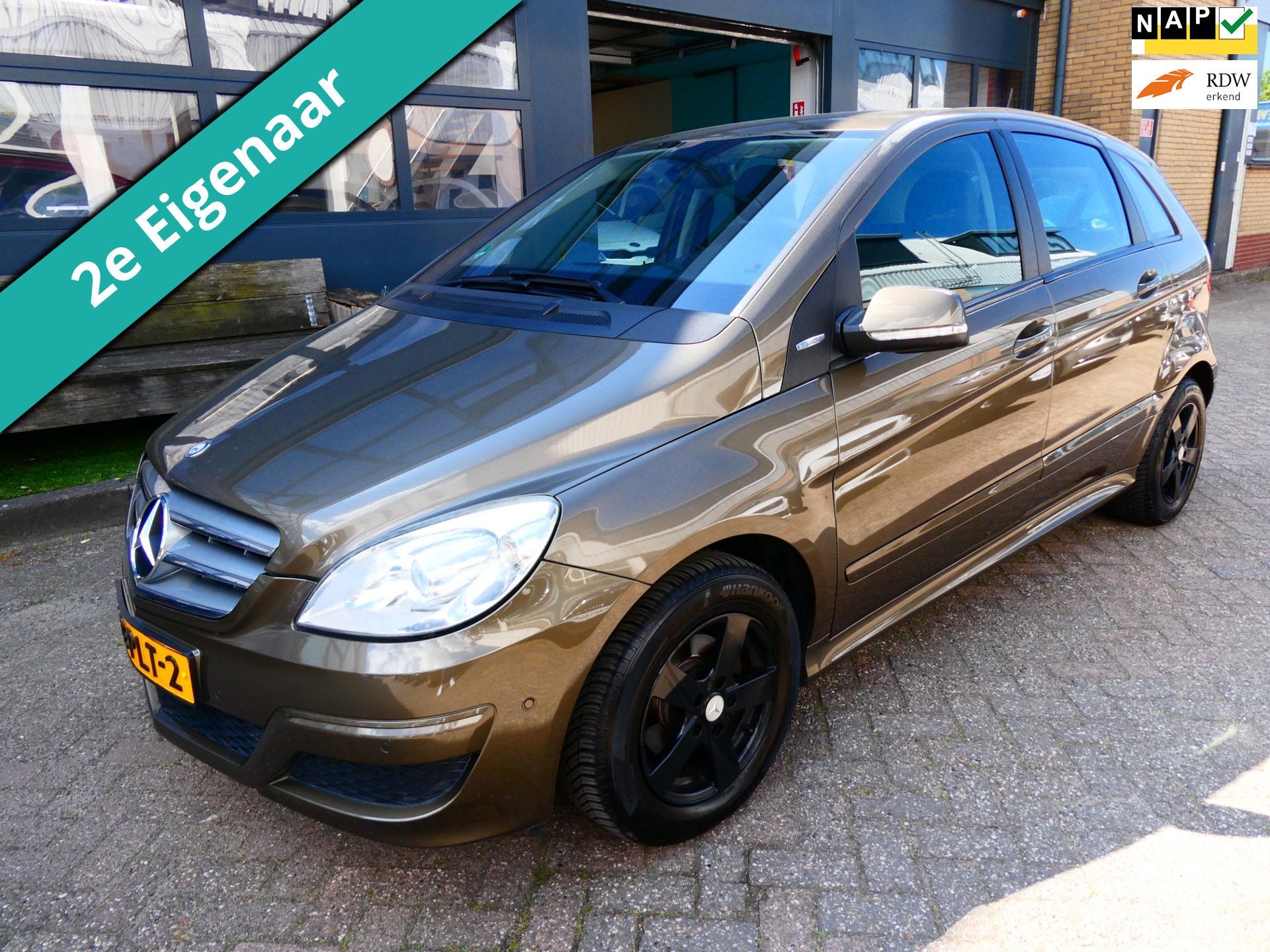 Mercedes-Benz B-klasse 180 116pk 2e eig. Airco Cruise PDC Tr, Voorwielaandrijving, Euro 5, Gebruikt, Zwart