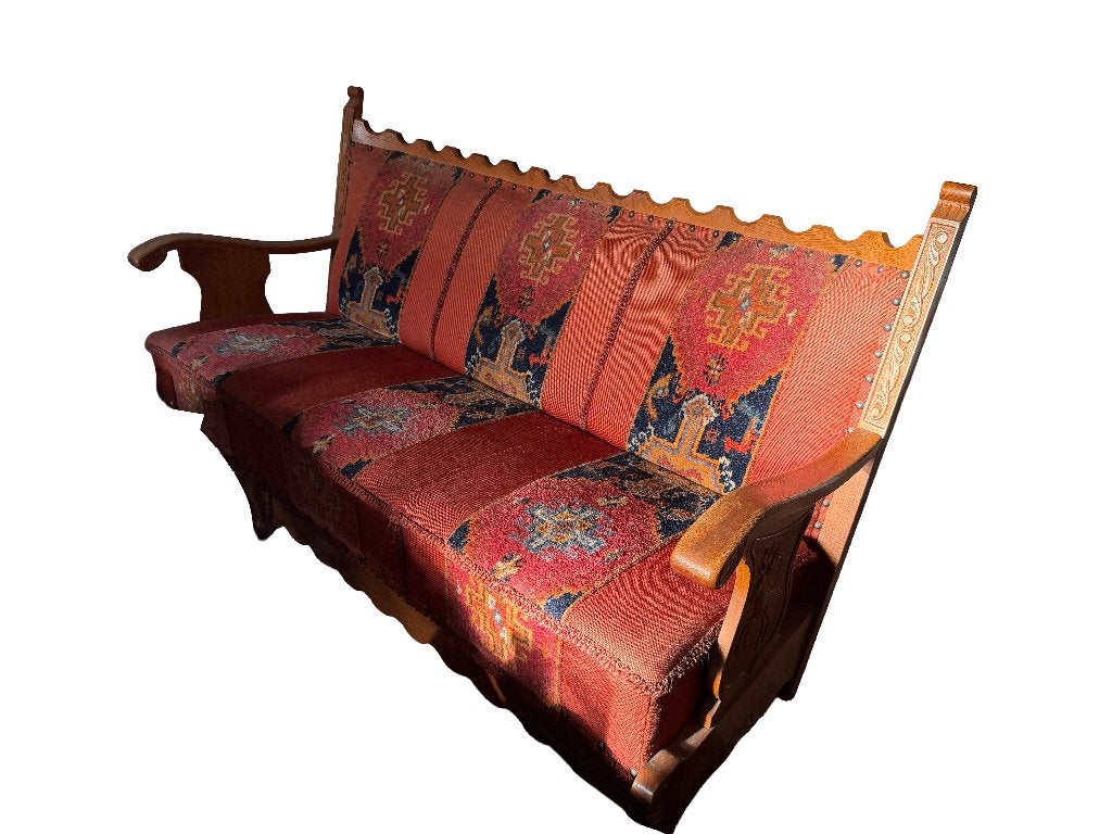 Turkse kilim sofa - perfecte staat en authentiek, Ophalen, Driepersoons, 75 tot 100 cm, Zo goed als nieuw