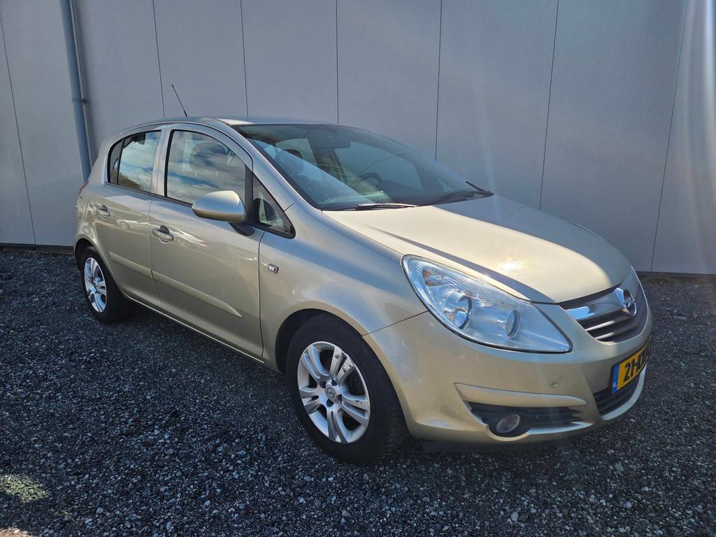 Opel Corsa 1.2-16V Enjoy | Airco | Cruise | 5 DRS | Elektr., Voorwielaandrijving, Stof, Gebruikt, Zwart