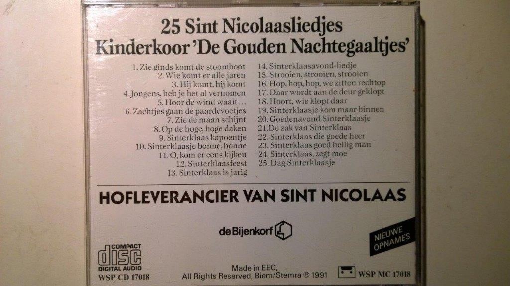25 Sint Nikolaasliedjes, Ophalen of Verzenden, Zo goed als nieuw, Sinterklaas