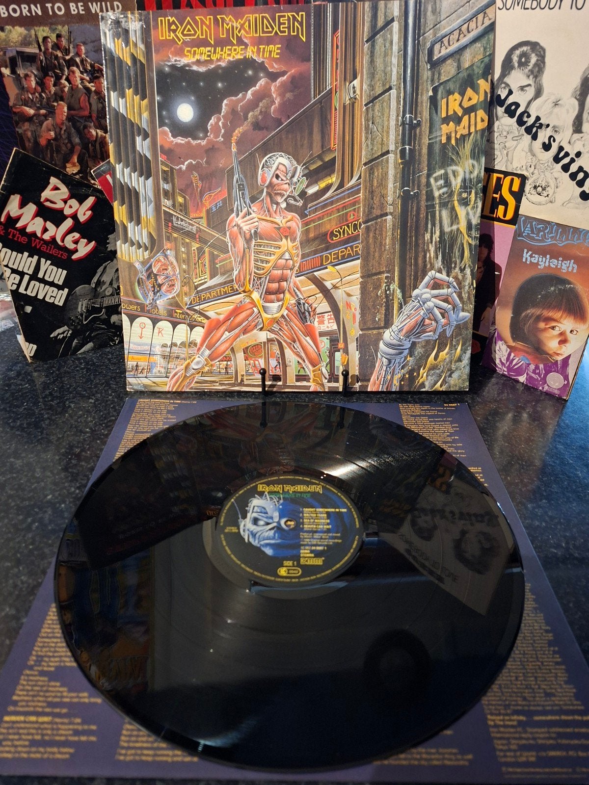Iron Maiden - Somewhere in Time LP (1986), LP, Hard Rock, Overige formaten, Ophalen of Verzenden