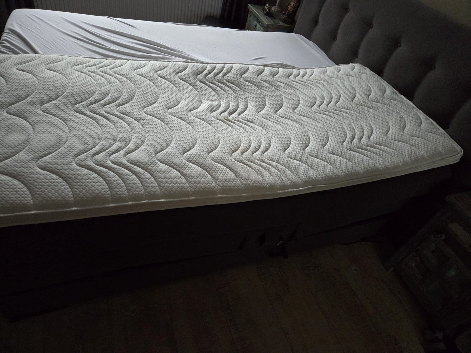 Latex topper 90x200 NIEUW, Ophalen, Zo goed als nieuw, Eenpersoons, 90 cm