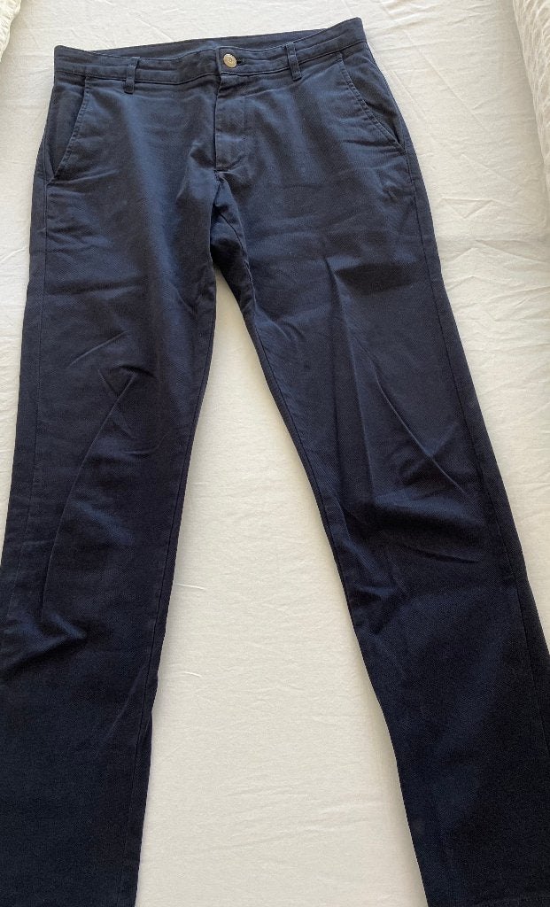 lange broek blauw, Kleding | Heren, Broeken en Pantalons, Blauw, Ophalen of Verzenden, Zara Man, Gedragen