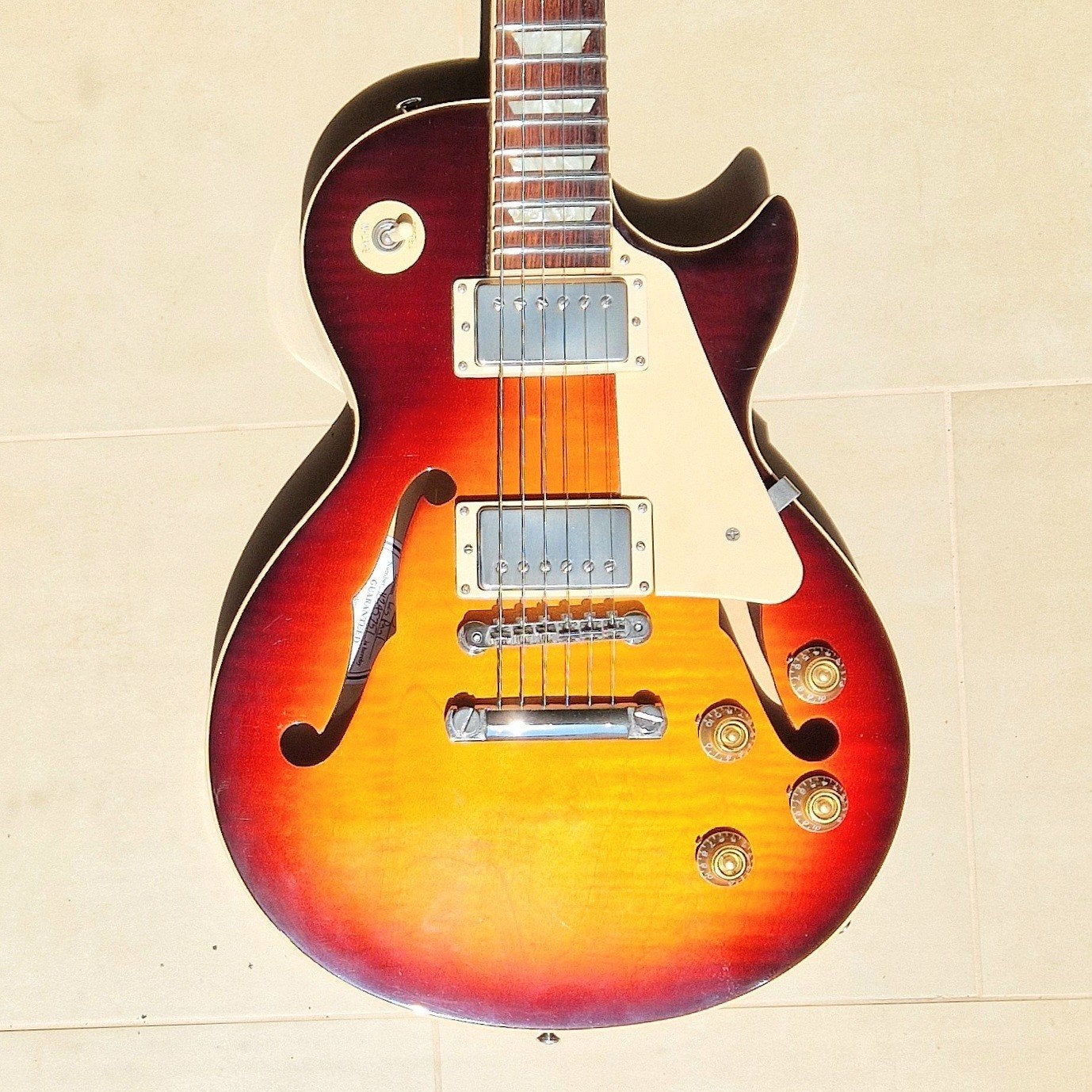 Gibson Memphis ES-Les Paul 2015 in Bourbon Burst, Ophalen of Verzenden, Gibson