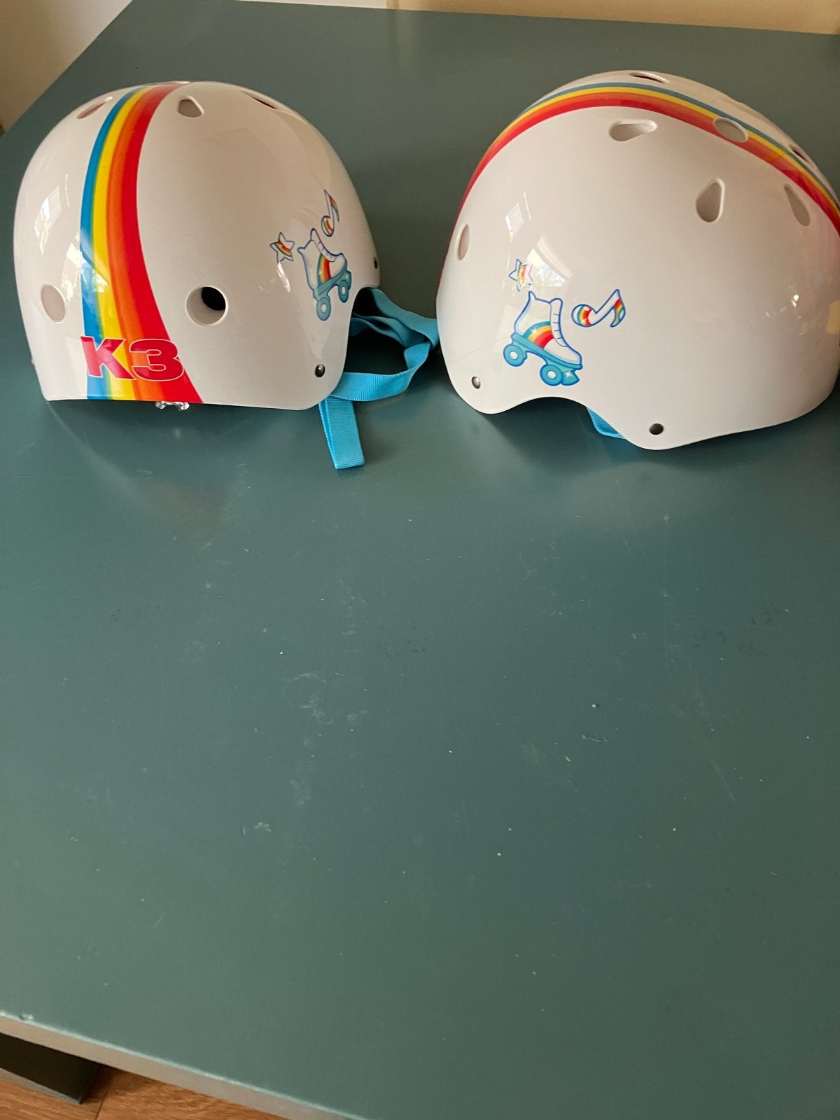 2x een K3 Kinderhelm en 2x Oxelo Beschermset, Ophalen of Verzenden, Gebruikt, Kinderen