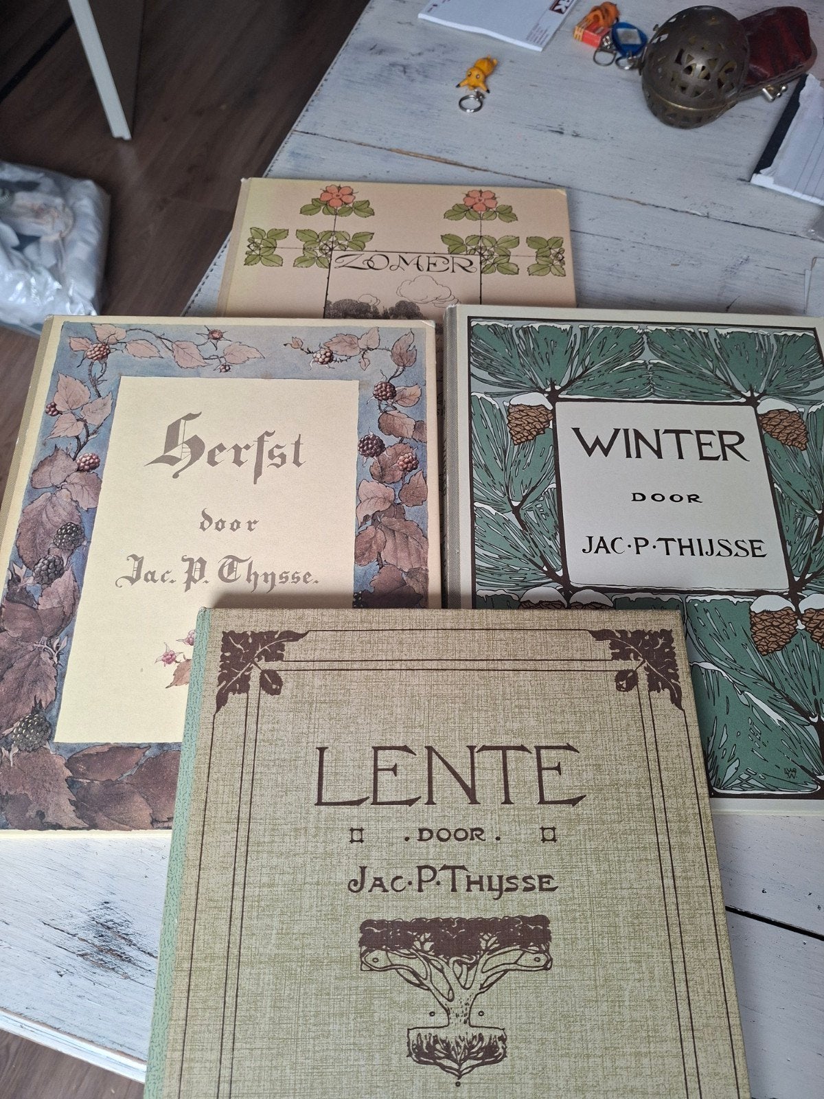 Jac. P. Thijsse - Lente, Zomer, Herfst, Winter (4 delen), Boeken, Ophalen of Verzenden, Gelezen, Natuur algemeen, Jac. P. Thijsse