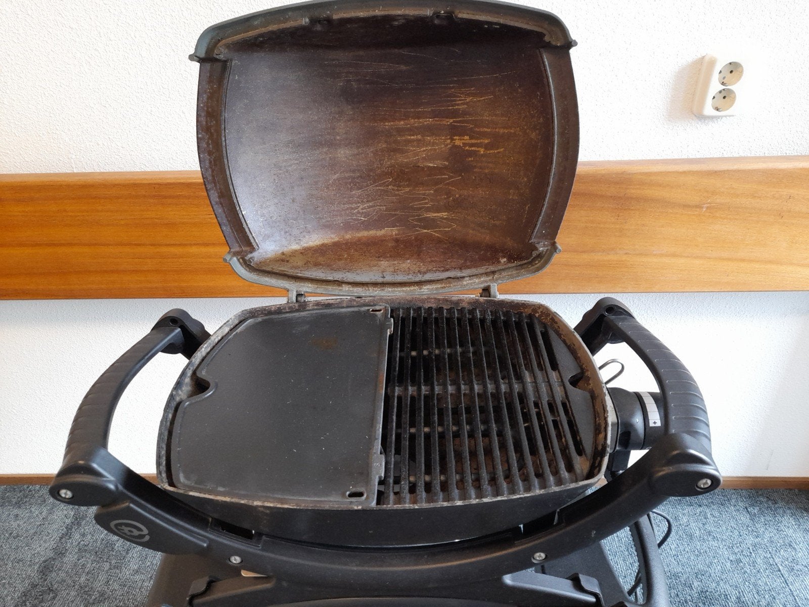 Weber elektrice bbq, Tuin en Terras, Elektrische barbecues, Ophalen, Gebruikt, Weber