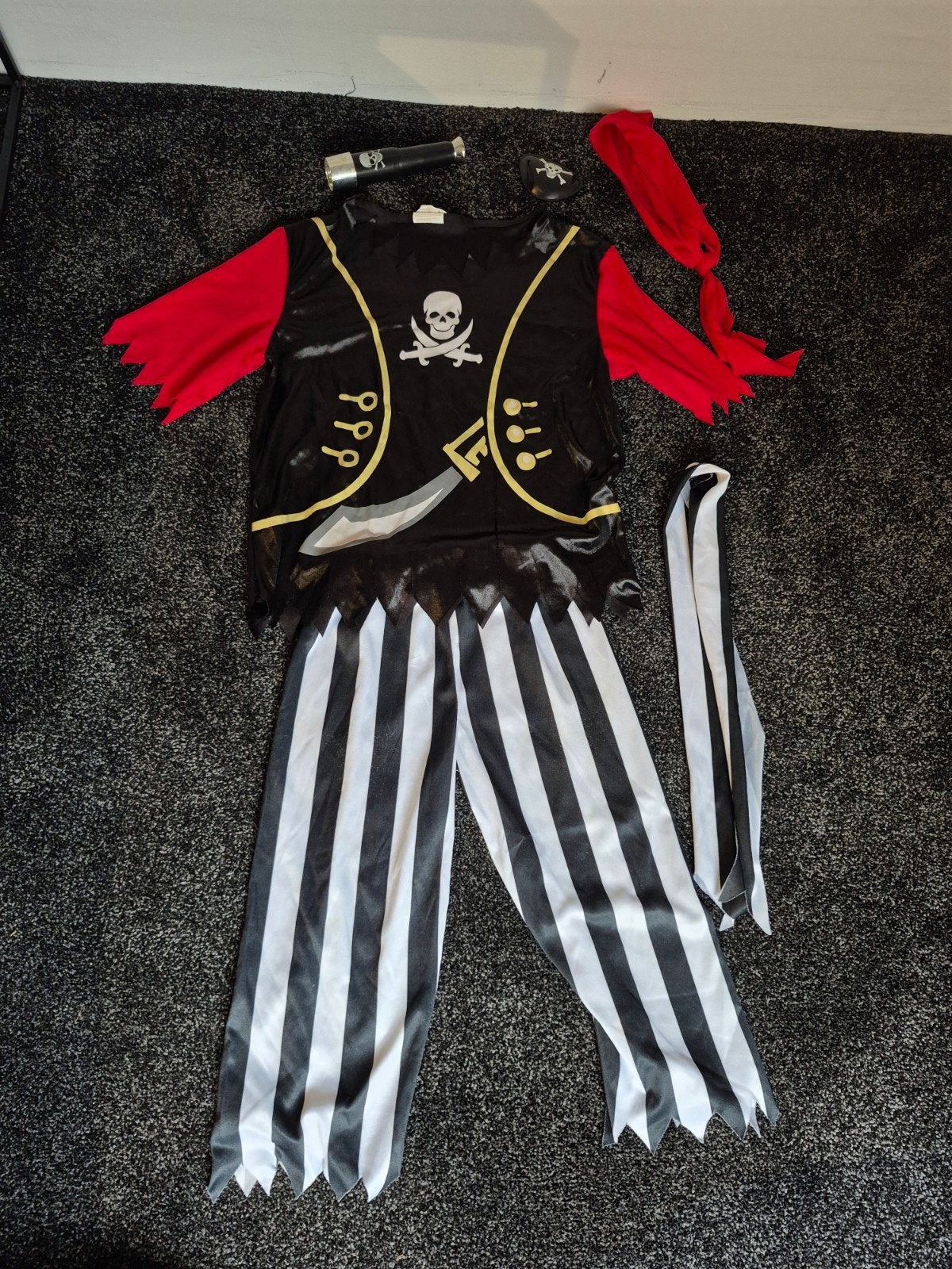 Piratenkostuum voor kinderen - Maat S (110-116), Ophalen, Gebruikt, 110 t/m 116, Jongen of Meisje