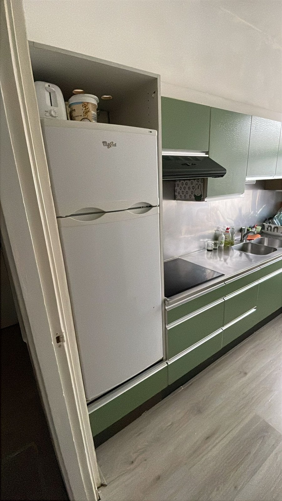 Whirlpool Koelkast, Gebruikt, 200 liter of meer, Met aparte vriezer, Ophalen of Verzenden