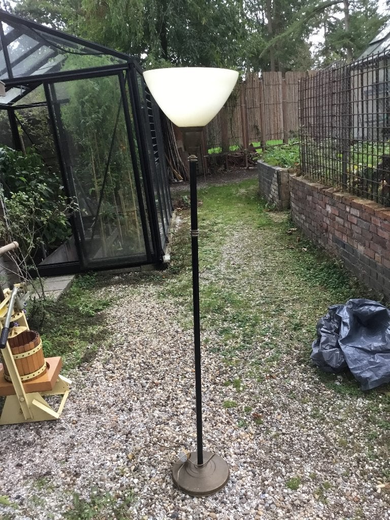 Staande schemerlamp, Ophalen, Gebruikt, E27 (groot), Glas