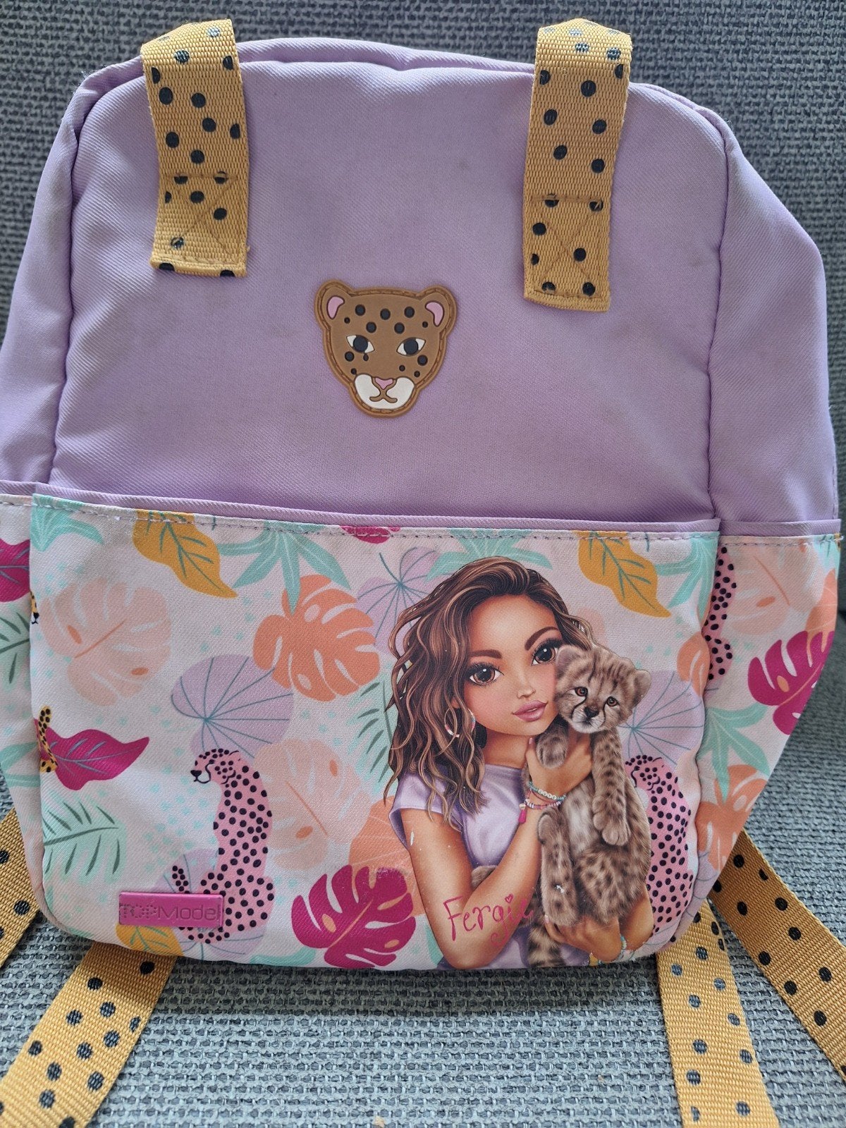 Topmodel rugzakje paars met luipaardprint, Overige merken, Minder dan 30 cm, Ophalen of Verzenden, Minder dan 25 cm