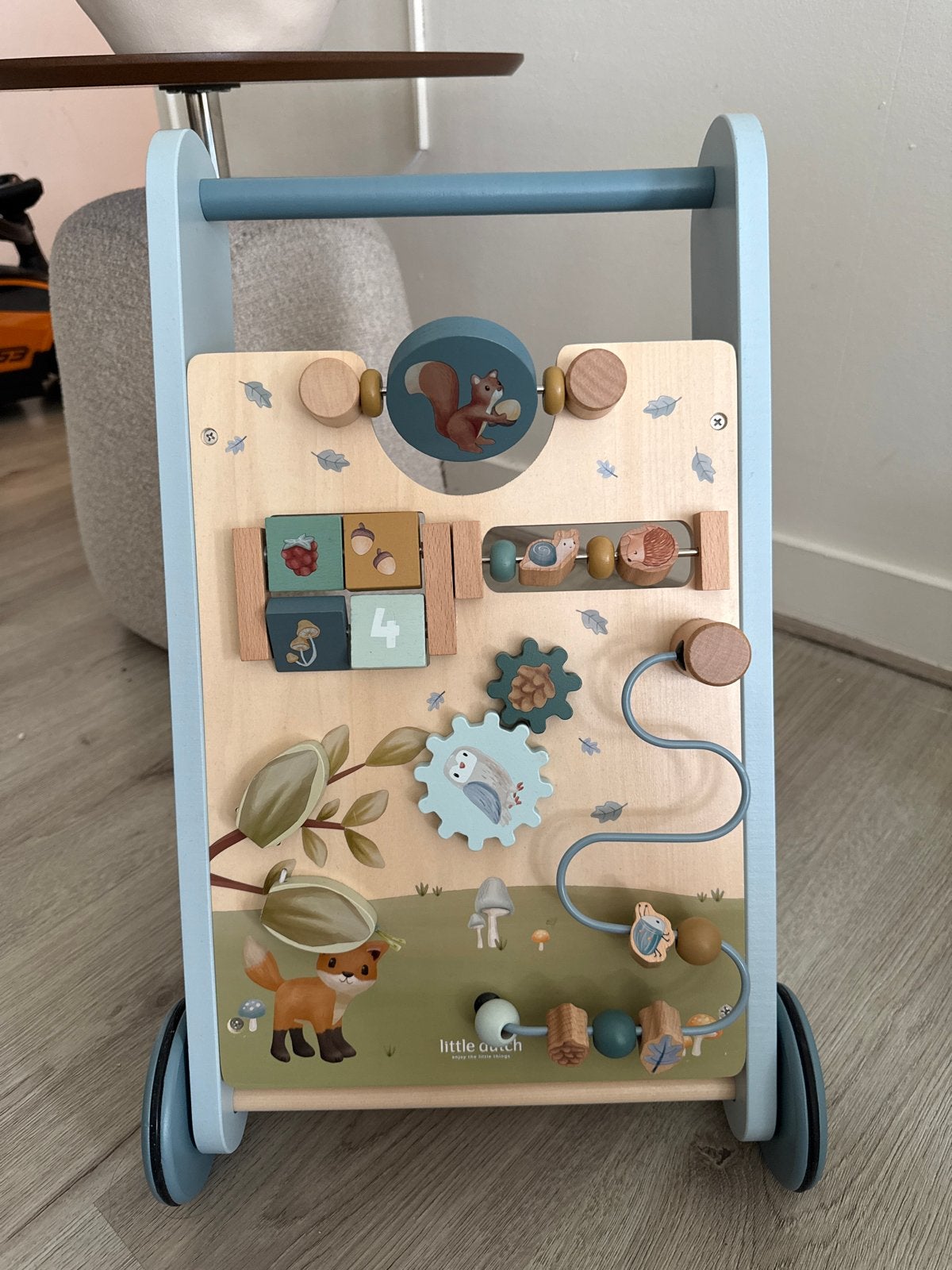 Little Dutch Houten Loopwagen met Activiteitenbord, Ophalen of Verzenden, Zo goed als nieuw, Overige typen