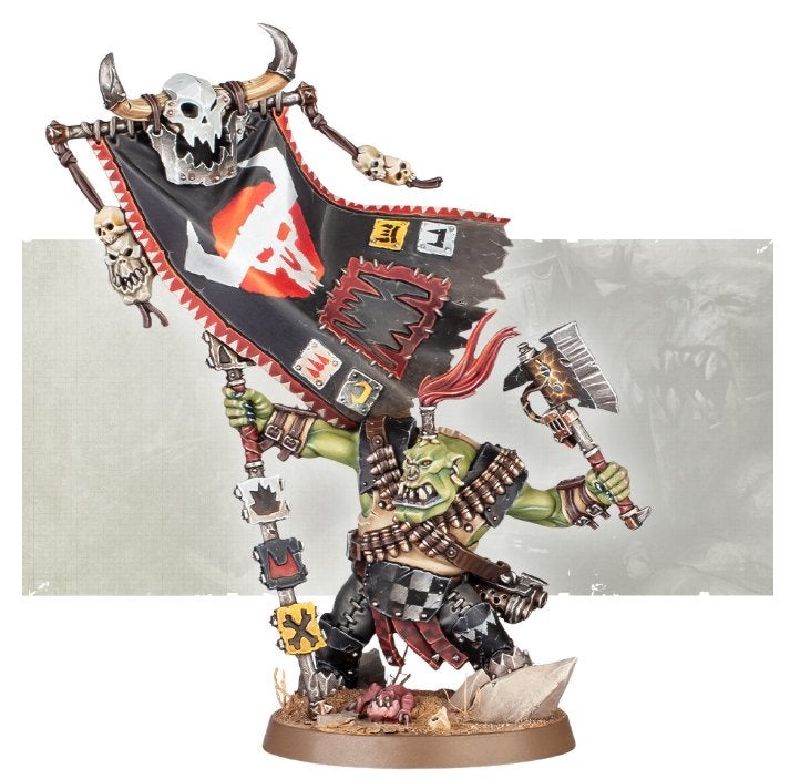 Warhammer 40k Armageddon Banner Nob, Ophalen of Verzenden, Nieuw, Warhammer, Figuurtje(s)